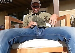 All the yard furniture gets soaked with piss