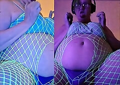 Princess Udders TS Double Penetration Green Goddess Hologram