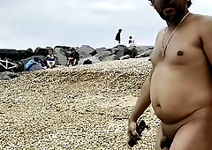desi stud in beach