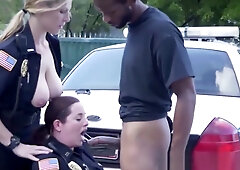 Cop femdom banged by thug outdoors