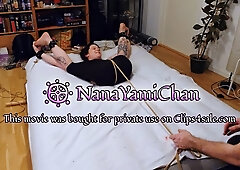 4k UHD part 2: Girl in waterboarding fun, spreadeagle tied to bed