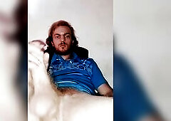 Hawt White dude Wanking Large jock