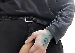 Uncircumcised Ramrod Pissing Uncut At Night