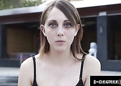 THIRD DEGREE FILMS - Nickey Huntsman Brunette hair Natural Boobs Doggy position Ride