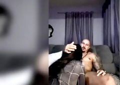 A youthful, curvy hotty is having a blast riding her boyfriend's dong.