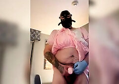 Sissy serenity tying out recent sex tool gag