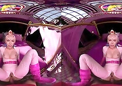 Kay Enjoyable As Princess Peach Banging In XXX SUPER MARIO BROS VR Porn