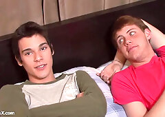 Caucasian Lovers Share Jizz