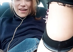 Close up Outdoor bdsm dorm handjob