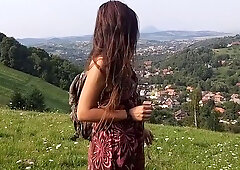 Discovery Fun And Sex In Swiss Mountains # Up Dress No Panties