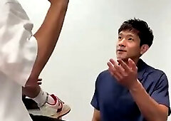 Asian teacher caught red handed