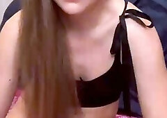 Tattoed Amateur Webcam Girl Hot Dildo Action Masturbation