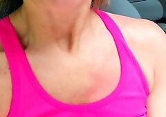 Amateur blond girl with big boobs getting fucked