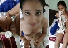 Cute Desi First Blowjob Gag