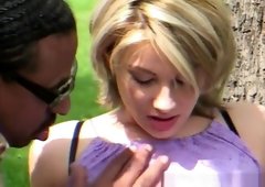 Amazing pornstar Jessica May in incredible blonde, interracial porn scene
