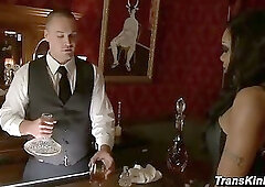 Sexy Jade And Rocky Dark Club Rope Estim Oral Worship And Anal Trans Domination