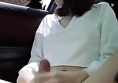 Stroking myself inside my car full version