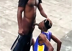 Two macho men fucking outdoor