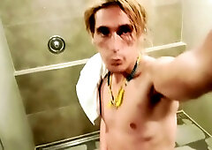 Hot young, locker room, handsome teen