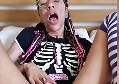 Sexy Alyssa Reece horny solo toy masturbation action
