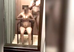 wife and ally cheating homemade real mirror selfie