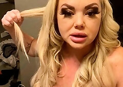 Amateur blond girl with big boobs getting fucked