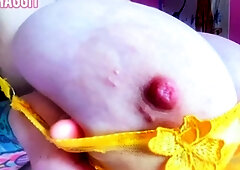 Sexy Transsexual With Big Boobs Jerking Off Inside