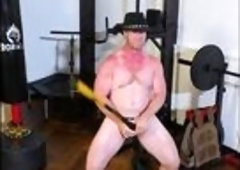 Cowboy undress tease