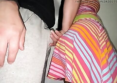 Strange Pervert Slips His Penis Into a Large-assed Woman