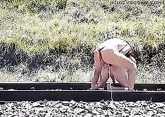 Pegged on teach tracks for anyone to watch hoping that we get caught