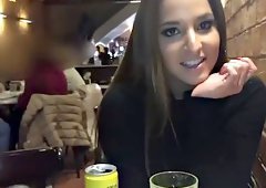 amirah adara dines with nacho and fucks in public restroom