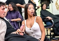 Lia Lin Gets Fingered Then Drilled Standing With Leg on the Wall