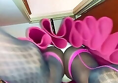BlueGirl70 Lovely Stockings Upskirt