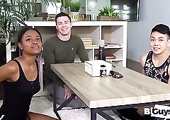 Jayden Marcos and Dustin Hazel tri out Kourtney Harris - Bi Sexual