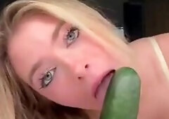 Riley Mae Lewis Sucking A Cucumber NEW PPV