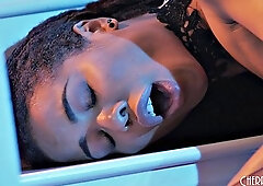 Ebony Milf Kira the Witch Masturbates Solo
