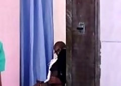 I caught my colleague relieving himself at work.