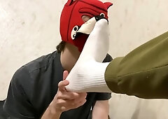 Good Boy Licks Feet And Sucks Uncut, Big Cock Of Young Top