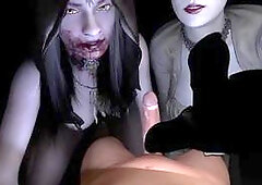 Lady Dimitrascu Double blowjob: Resident Evil Porn parody