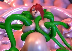 Redhead Undergoes Anal Tentacle Experiment - Triton Labs