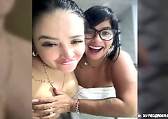 Babes with Big Tits Kiss, Eat Pussy and Squirt