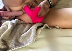 Deep anal blonde toy anal blonde toys amateur homemade ass