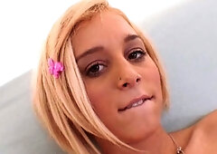 Sexy Blonde Blowjob Whore Rides Cock Hardcore