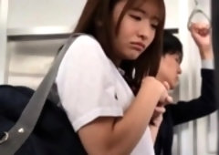 Japanese teen fingered and blowjobs