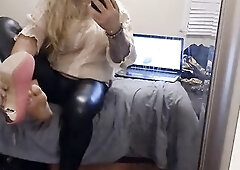 Caught Crossdressing in gf raiment