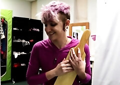 Amateur ass toyed