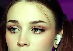Jessy funny amateur teen brunette toying