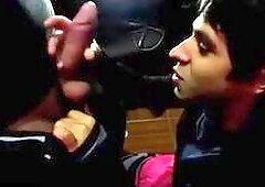 Twink's Webcam Blowjob and Facial