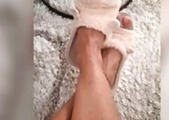 U just merit to stare at those flawless plush nails and quietly tease yourself. U're dreaming of me stepping on it, huh?